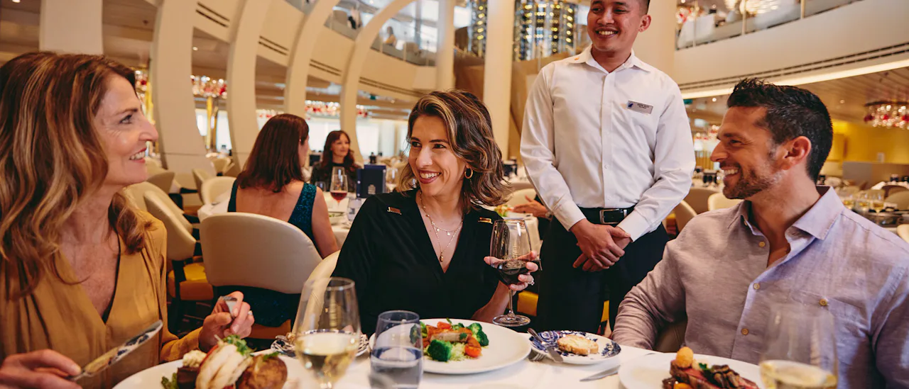 Main restaurant guests dining
