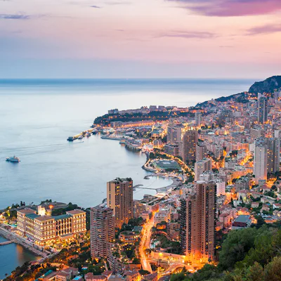 Monaco in the evening