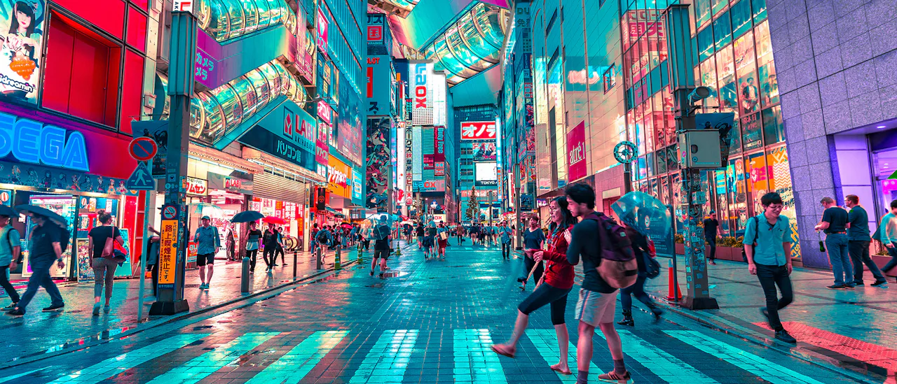 Bright Streets of Tokyo