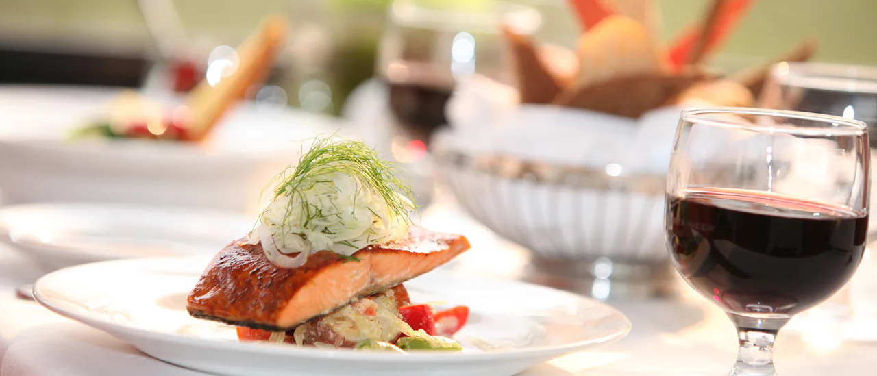 Delectable culinary offerings in Rocky Mountaineer's GoldLeaf Service