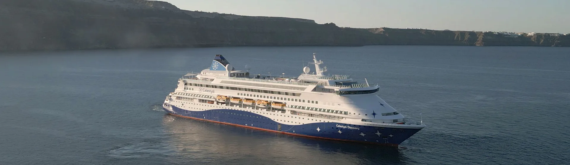 Celestyal Discovery in Santorini