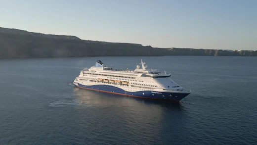 Celestyal Discovery in Santorini