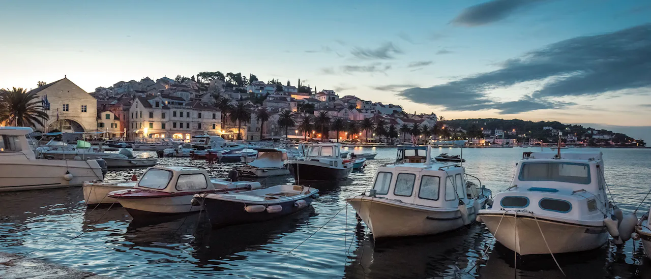 Hvar harbour, Croatia