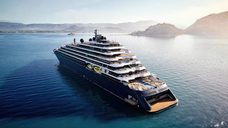 Evrima docked in Nafplio, Greece