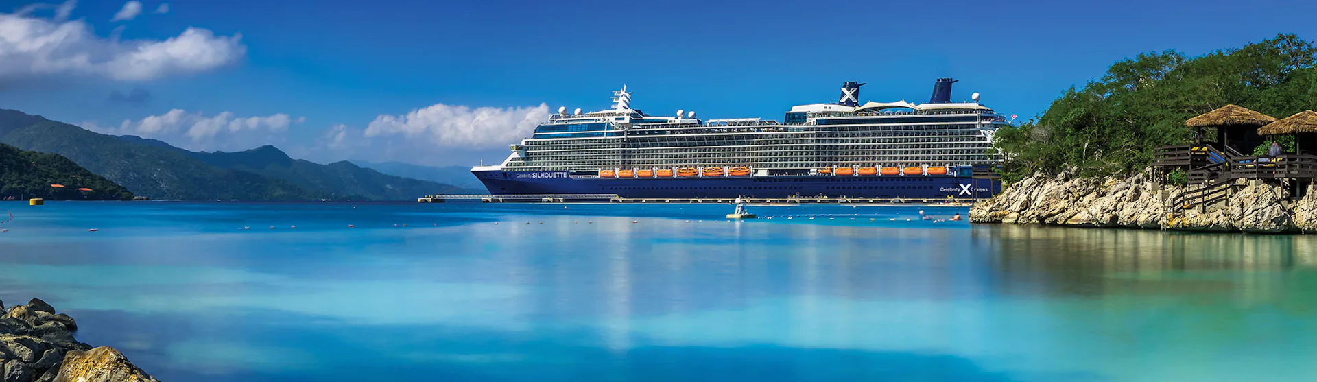 Celebrity Silhouette cruise ship in the Caribbean