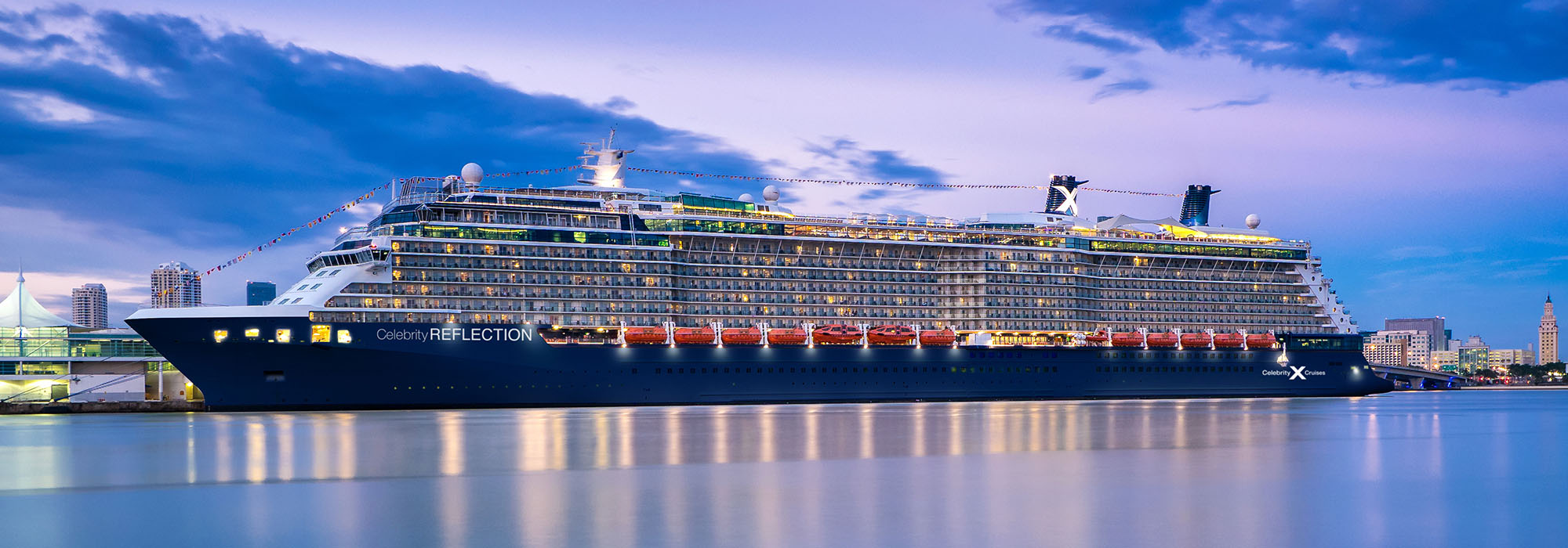 Celebrity Reflection docked in Miami