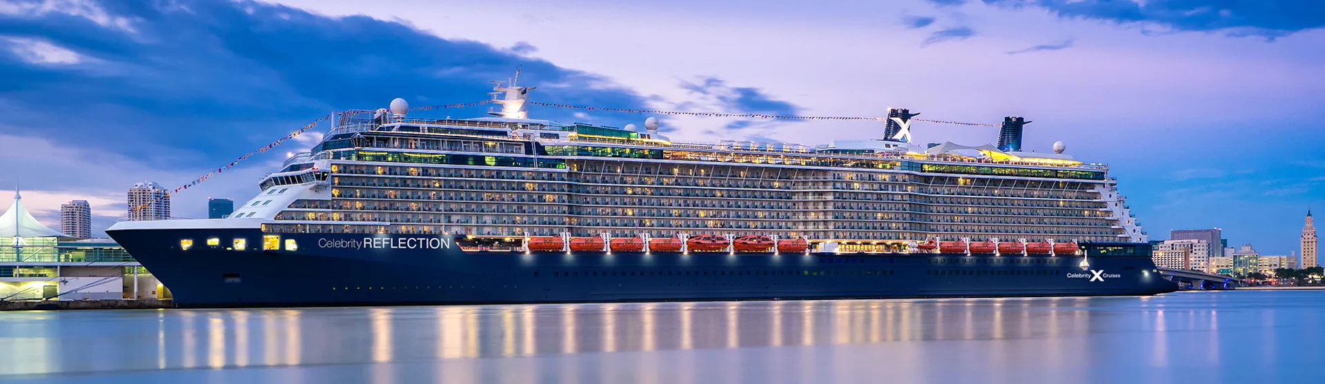 Celebrity Reflection docked in Miami