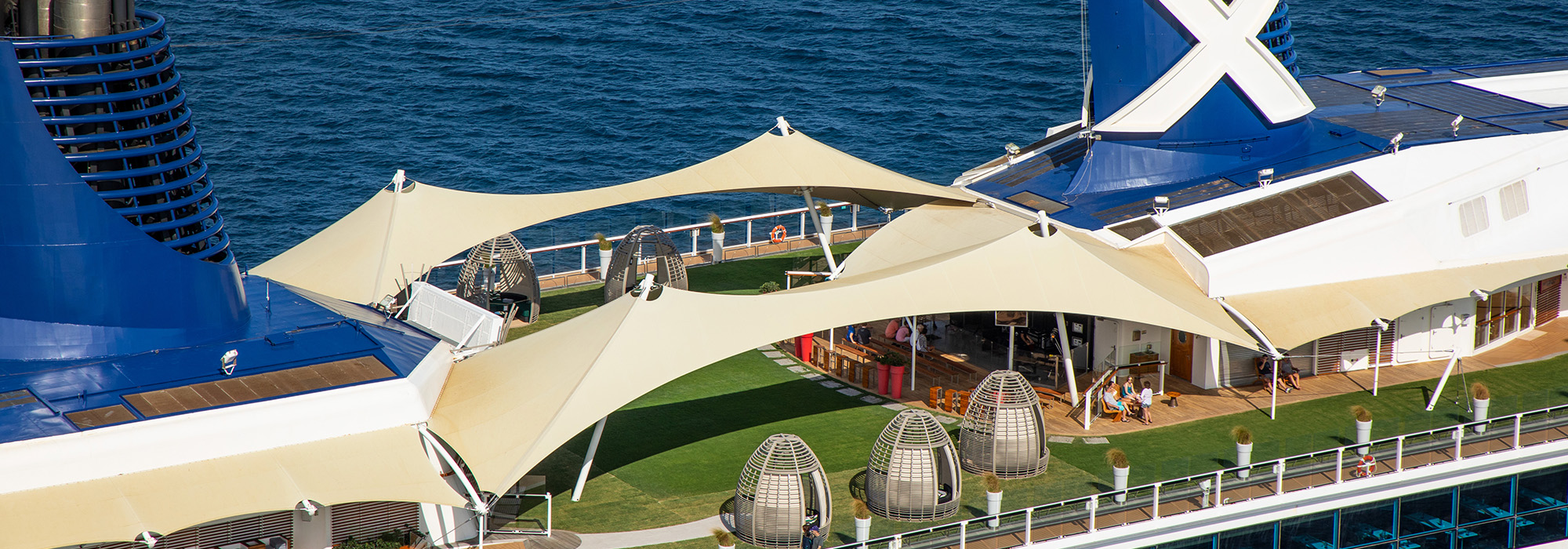 Celebrity Equinox - The Lawn Club and cabanas