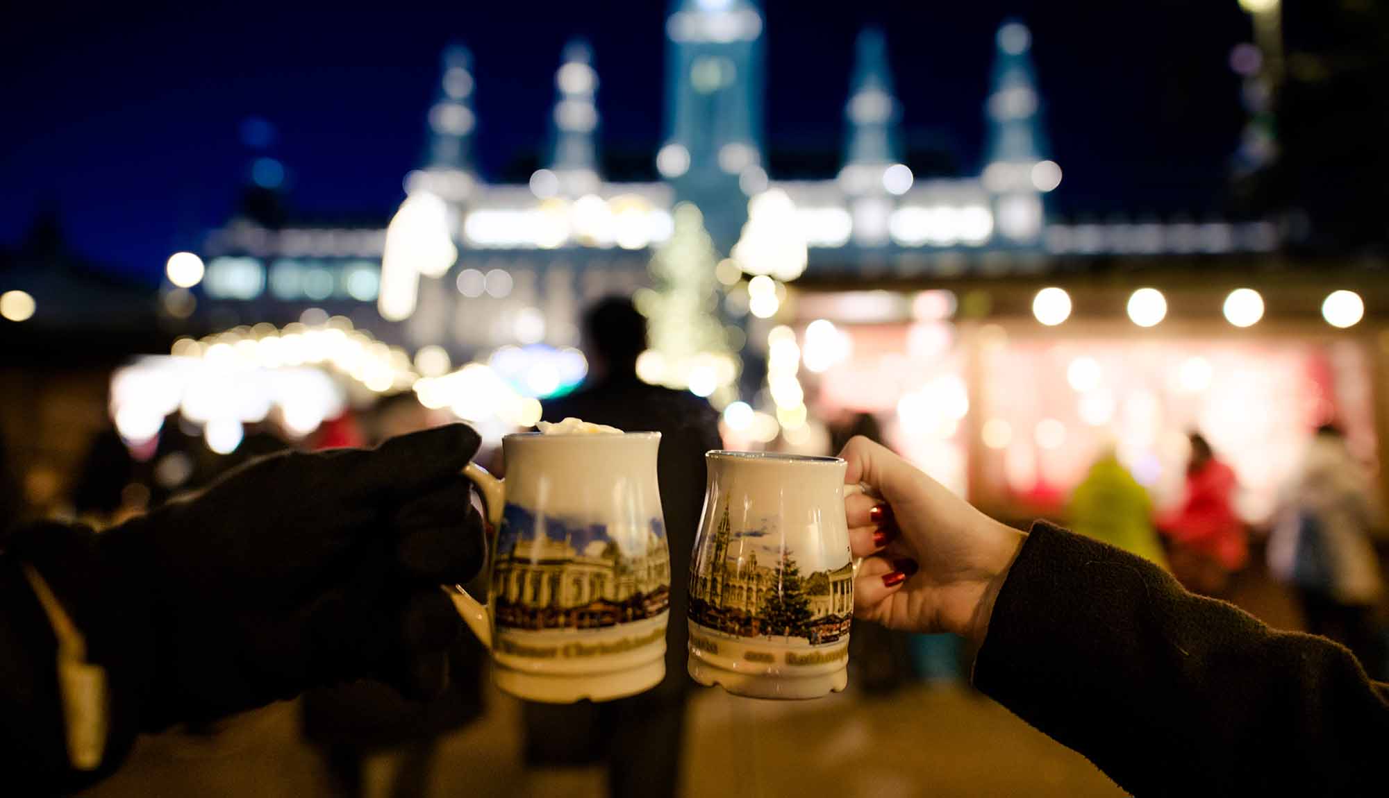Hot drinks at the Christmas Markets in Vienna