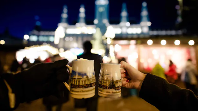 Hot drinks at the Christmas Markets in Vienna