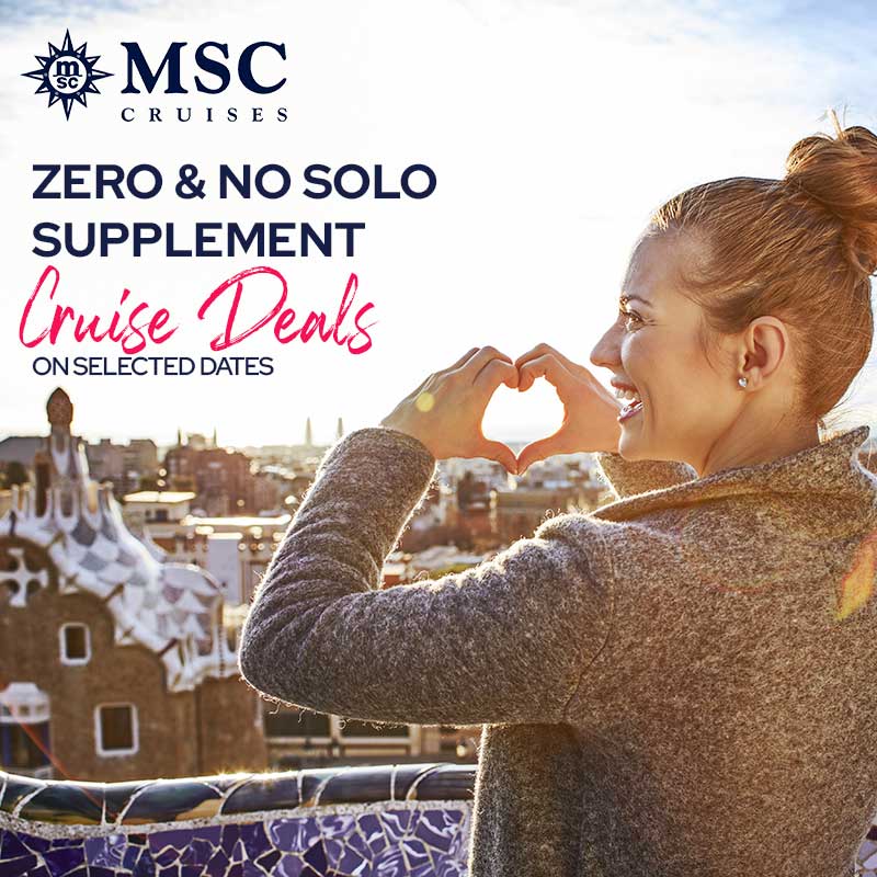 MSC Cruises - Solo Cruise Special Offers