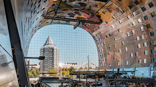 The spectacular Foodhallen in Rotterdam