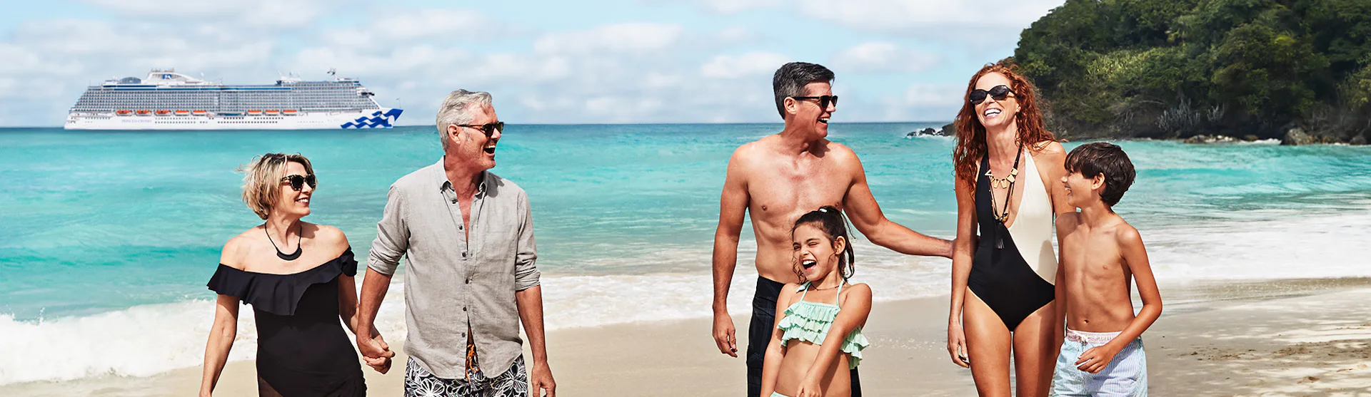 Princess Cruises - Family & Couple on Beach