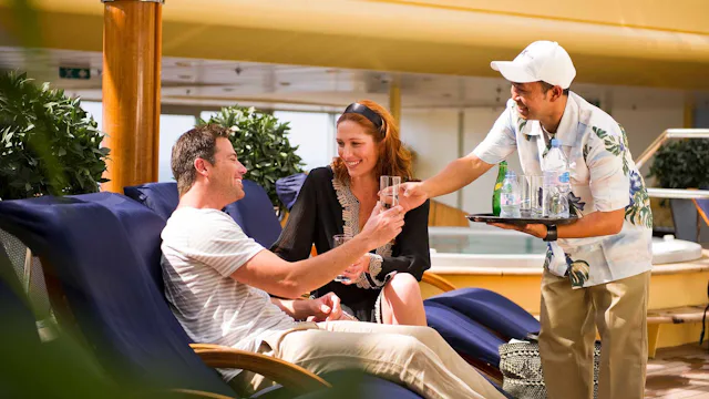 Celebrity Cruises - Drinks service in the Solarium on Celebrity Constellation