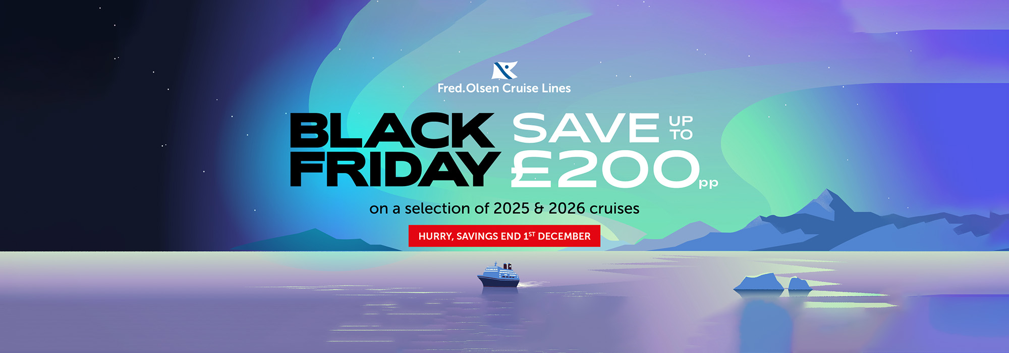 Fred Olsen Black Friday Sale