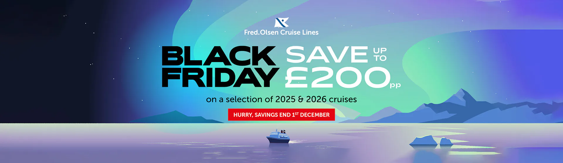 Fred Olsen Black Friday Sale