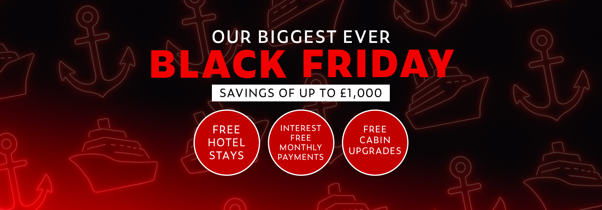 Southampton Cruise Centre Black Friday Sale