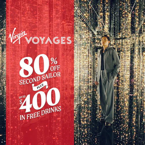 Virgin Voyages Sale and Free Bar Tab Drinks