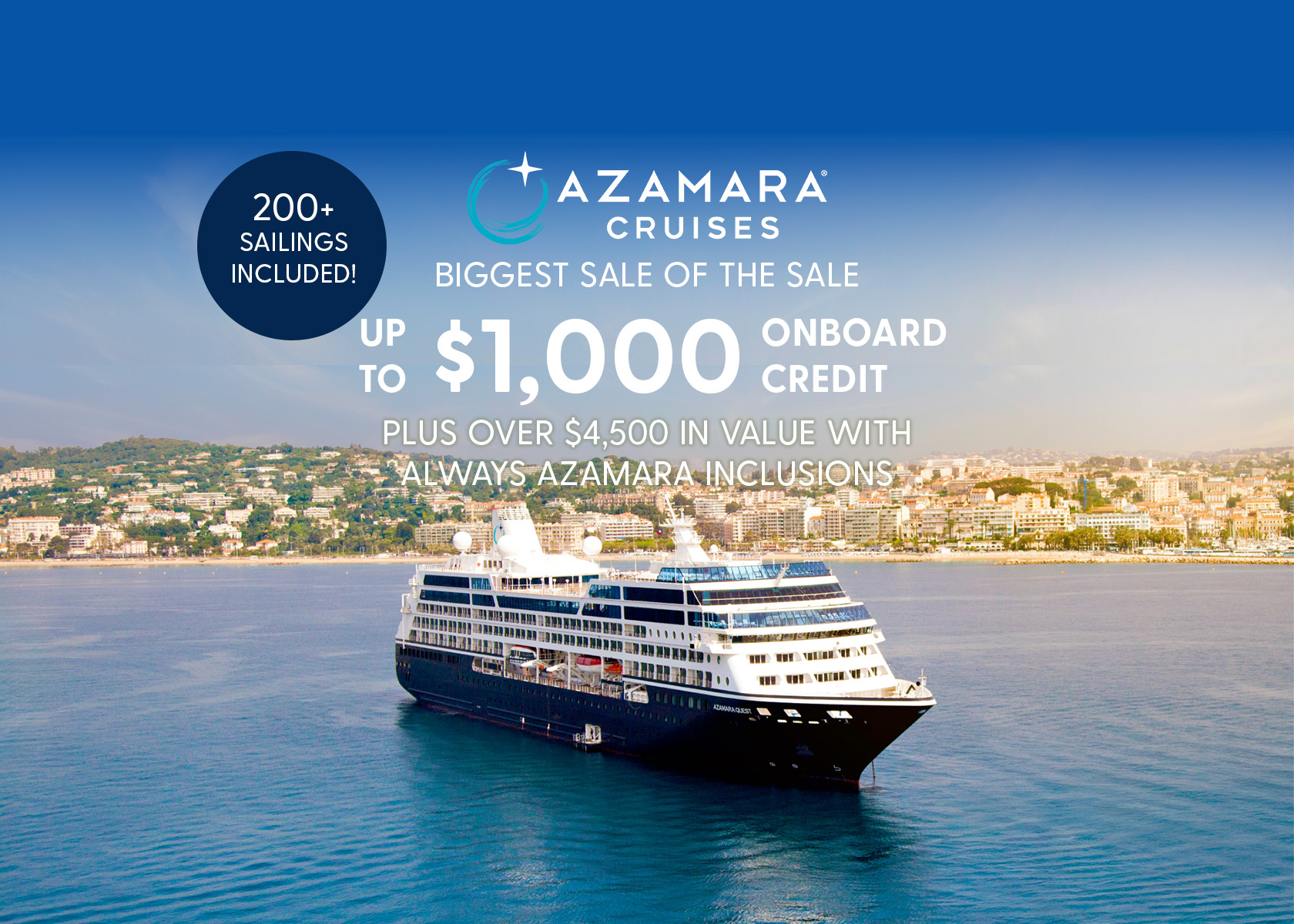 Azamara Cruises Booking Offers and savings