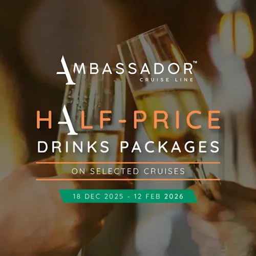 Ambassador Cruise Line Booking Offers and savings