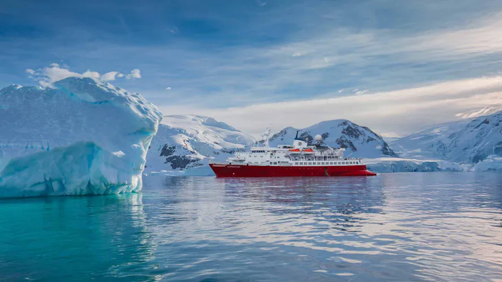 G Adventures Expedition cruise ship in Antarctica