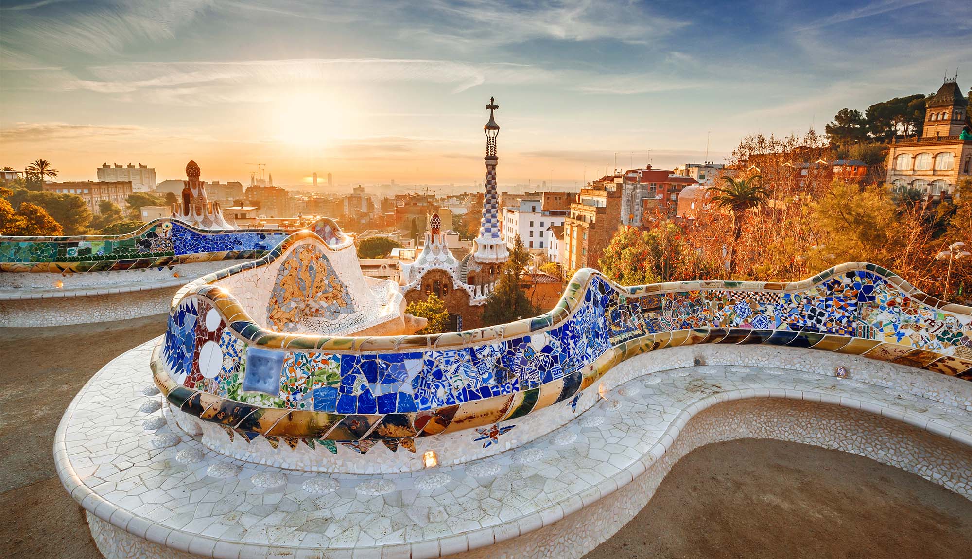 Park Güell Gaudi Bench