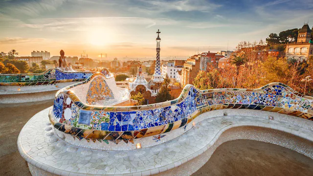 Park Güell Gaudi Bench