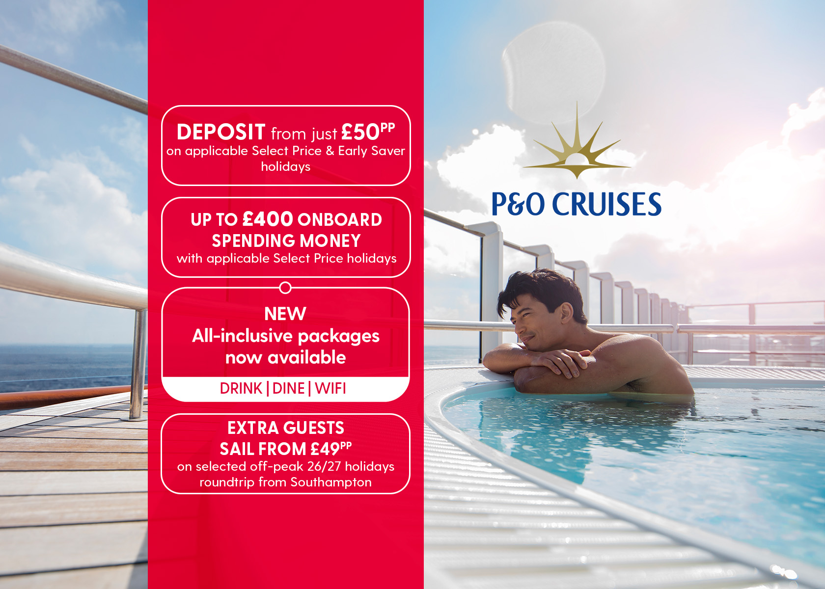 P&O Cruises latest offers and sale deals