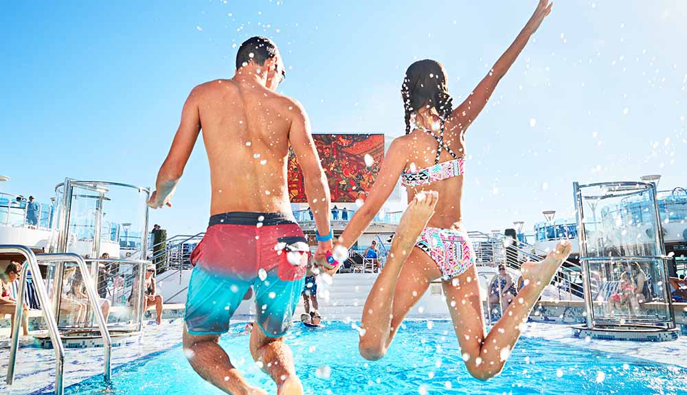 Family fun at the pool on Regal Princess