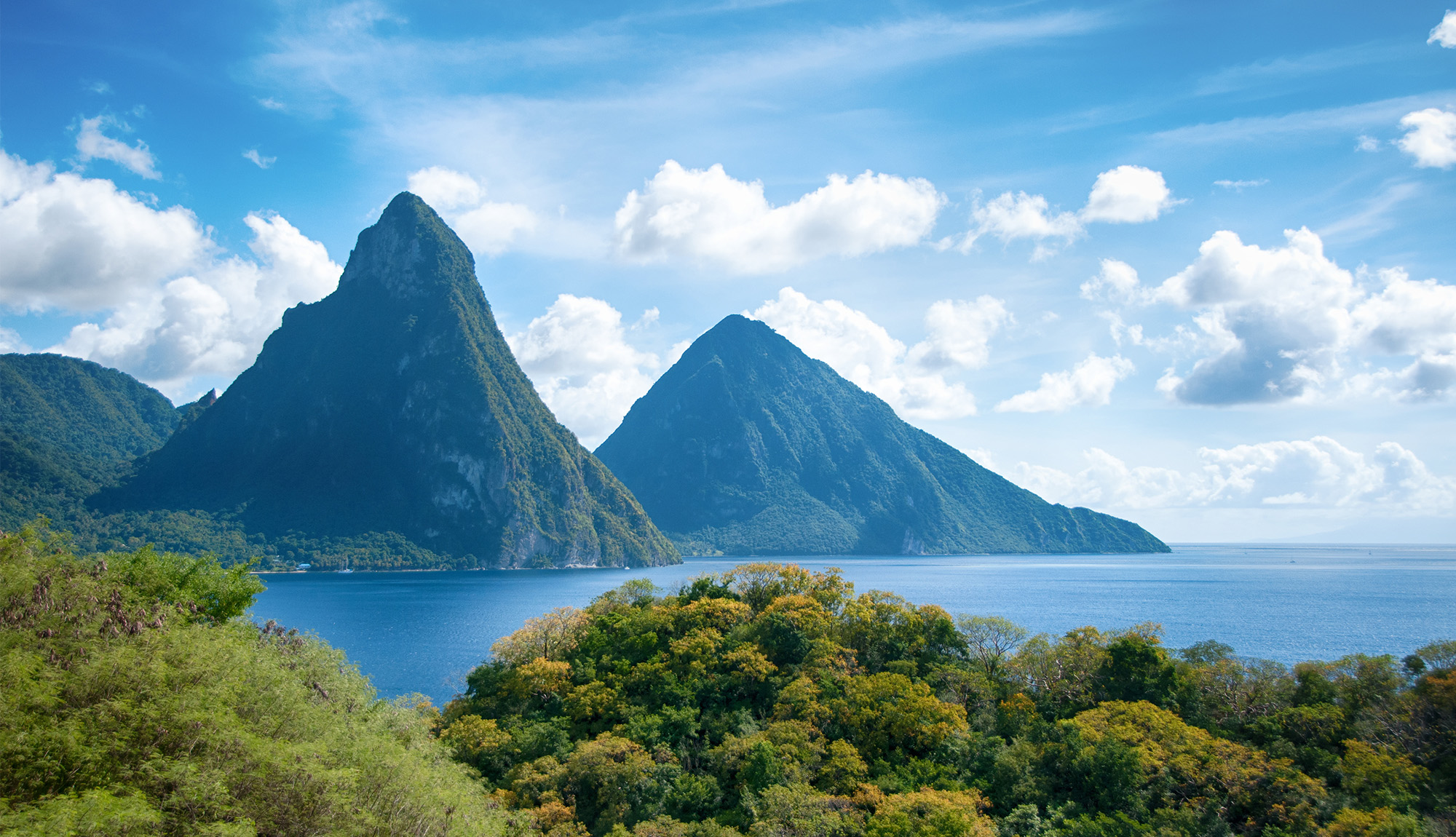 St Lucia, Pitons