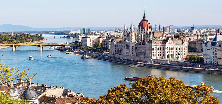 Budapest - Parliament building on the Danube River