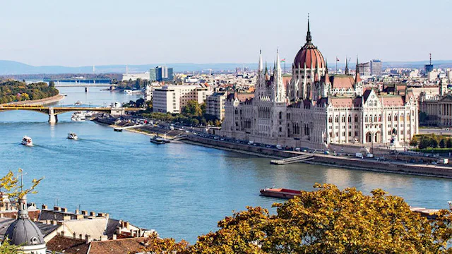 Budapest - Parliament building on the Danube River