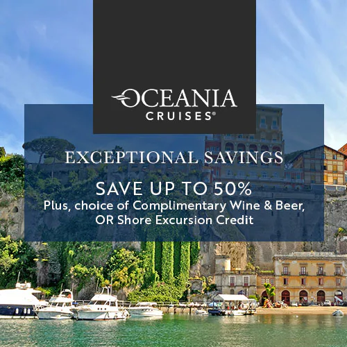 Oceania Cruises latest luxury cruise savings