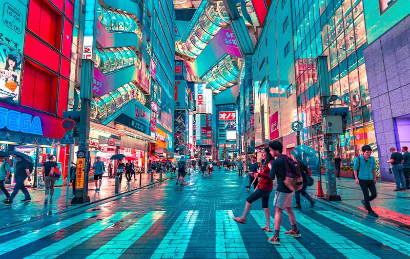 Shopping in Tokyo Japan