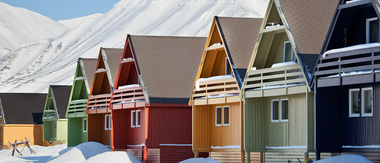 Snow Covered Hut - Spitzbergen Norway
