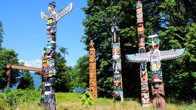 Vancouver's Stanley Park totem poles