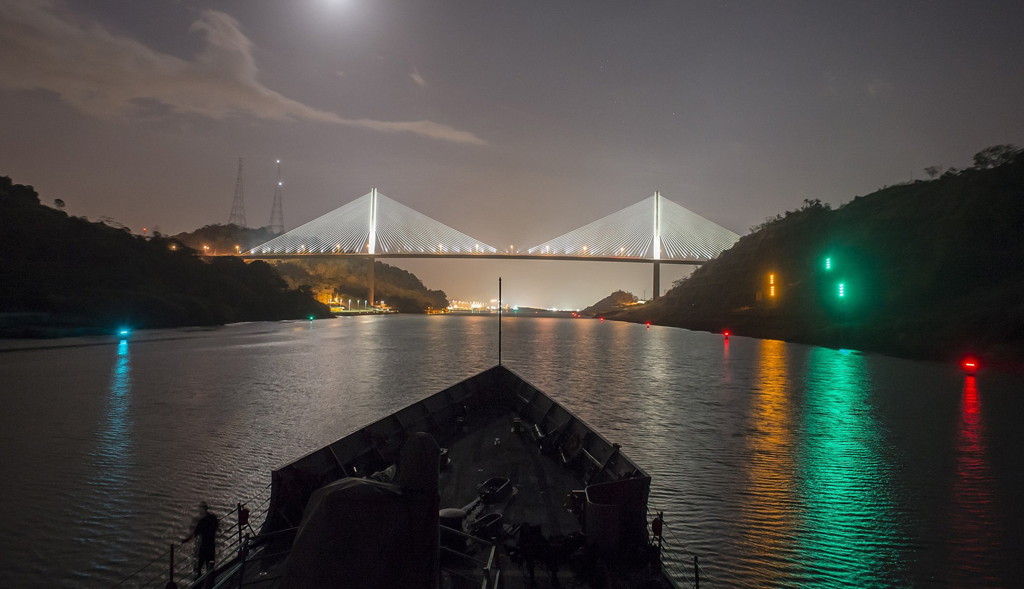 Panama Canal Night