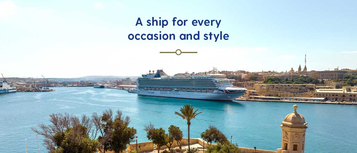 P&O Azura docked in Valletta Malta