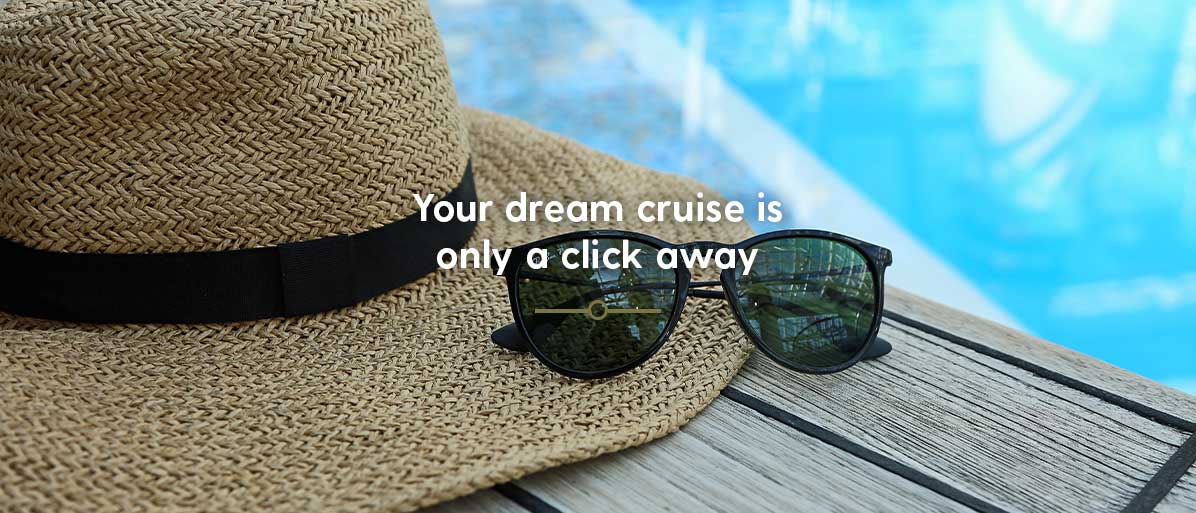 Hat and glasses by the pool onboard Ventura