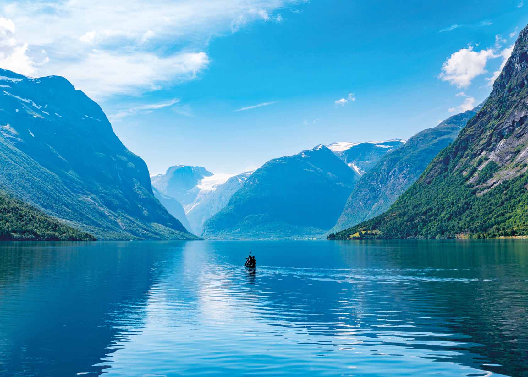 Kayaking in the Norwegian Fjords