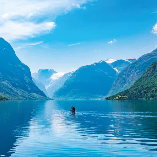 Kayaking in the Norwegian Fjords