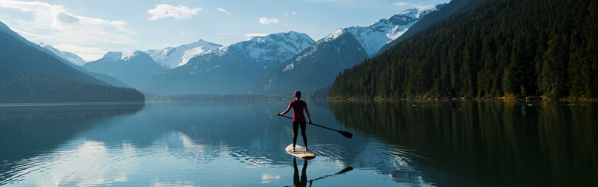 P&O Cruises Paddle boarding in Canada