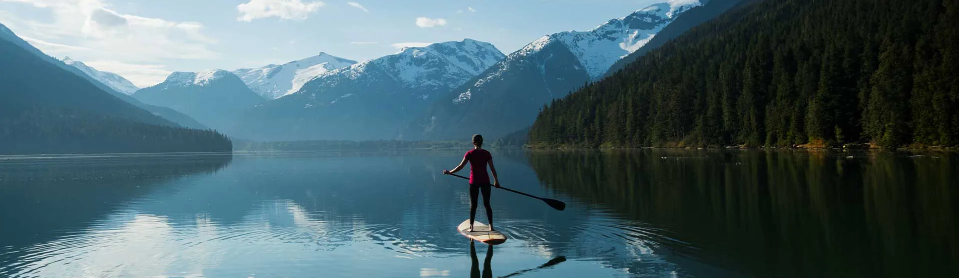 P&O Cruises Paddle boarding in Canada