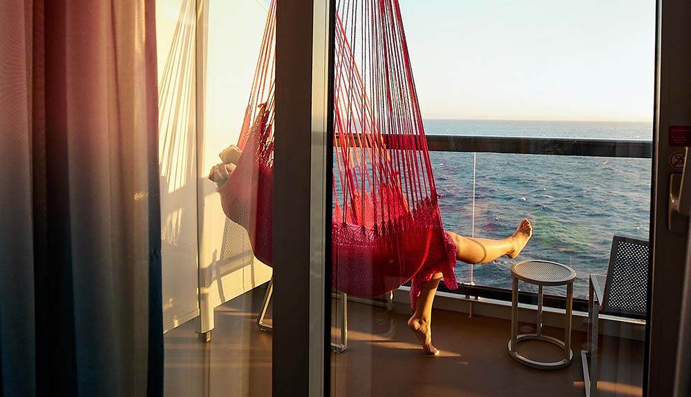 Virgin Voyages - Sea Terrace hammock