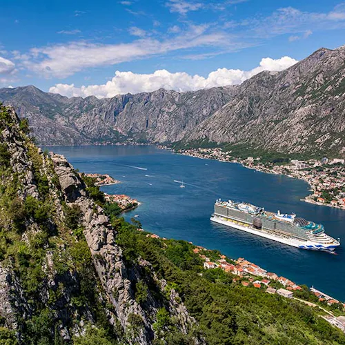 Princess Cruises in the Bay of Kotor, Montenegro