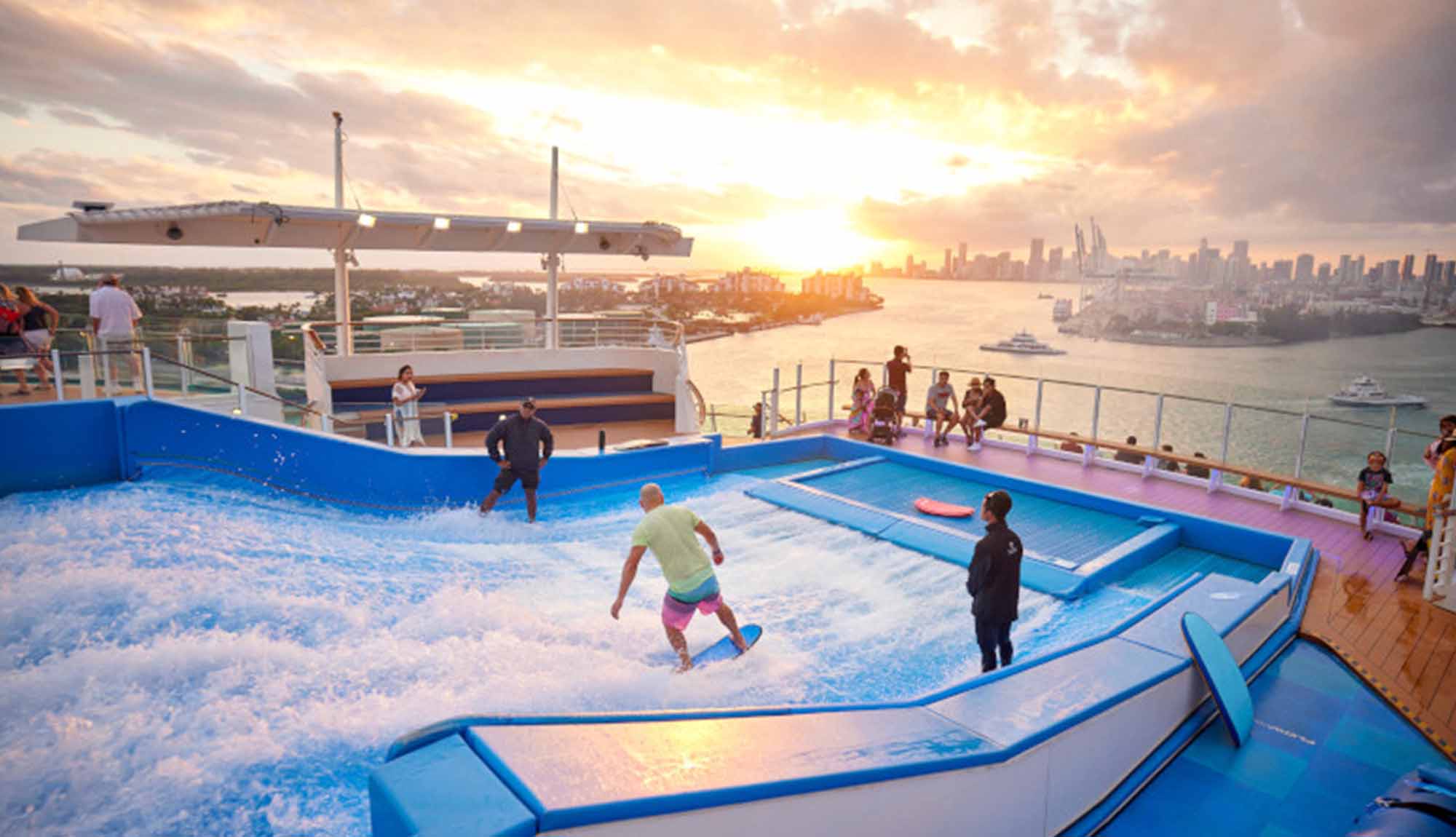 Freedom of the Seas - Flowrider at Sunset