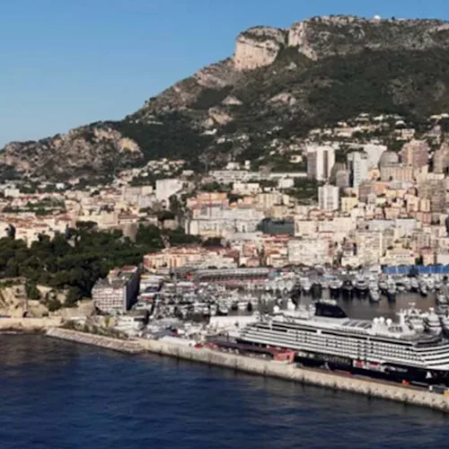 Explora Journeys ship docked in Monaco